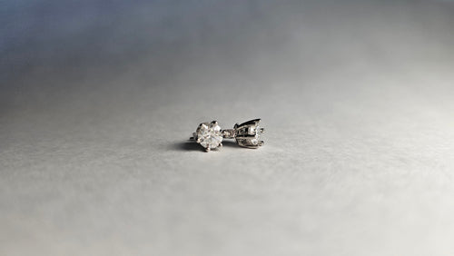 Aretes - Moissanita Rusa en Plata S925